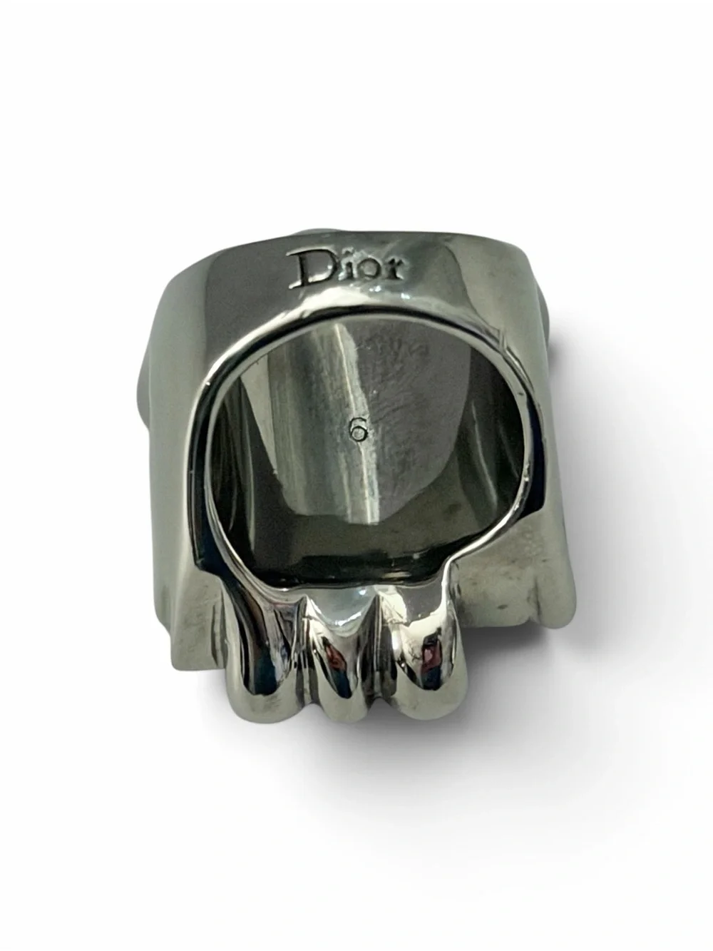 AUTH Christian Dior Orient Dream Purple Crystal Abstract Cocktail Statement Ring
